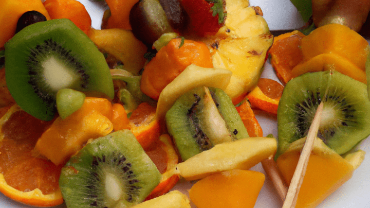 Brochette de fruits exotiques