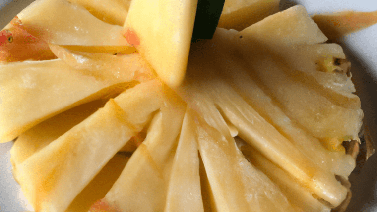 Carpaccio d’ananas Vegan